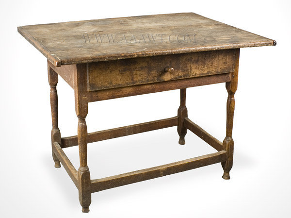 Tavern Table, Original Condition, Great Patina
New England
18th Century, angle view